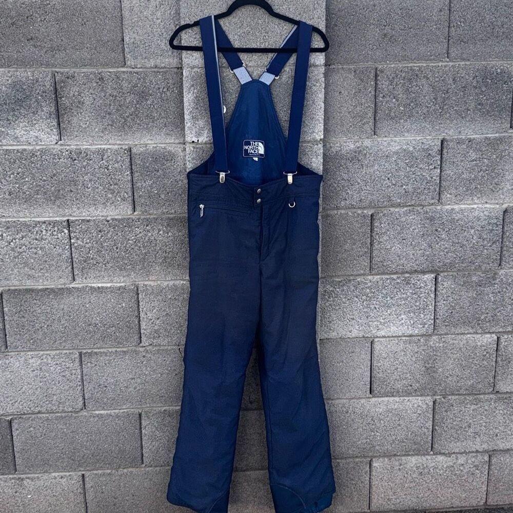 NORTH FACE Blue Snowsuit Ski Bib Snowboard Bib